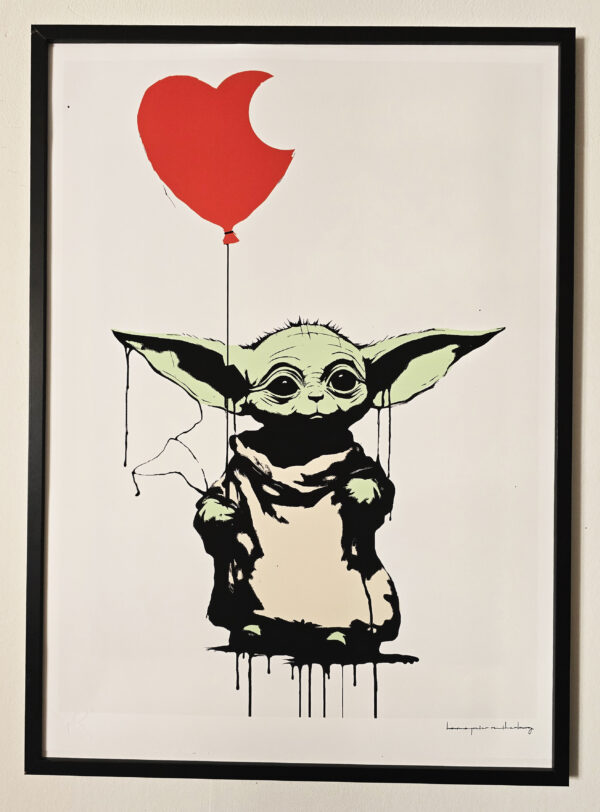 Streethart Yoda 50*70cm Limited edition 1-50 - Bild 2