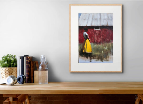Skarviken, Hanna – Originalmålning (olja på panel, A4+) - Bild 3