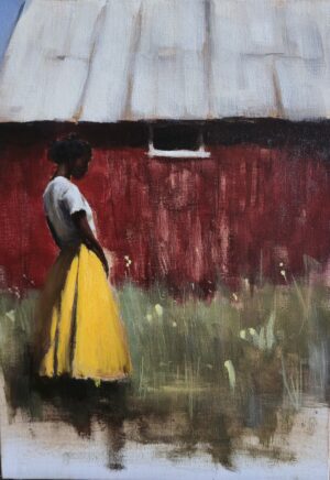 Skarviken, Hanna – Originalmålning (olja på panel, A4+)
